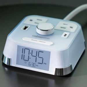 CubieTime Alarm Clock with USB Chargers